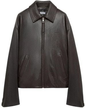 Loewe Zip-Up Jacke - Schwarz