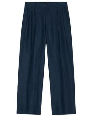 NN07 Justin Linnen Pant - Blauw