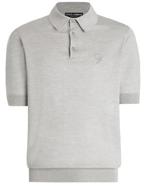 Dolce & Gabbana Polo Shirts - Gray