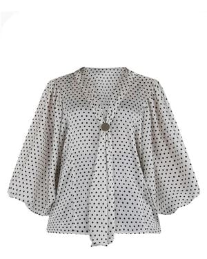 SIMONA CORSELLINI Blouses - Gray