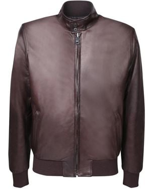 Dell'Oglio Leather Jackets - Brown