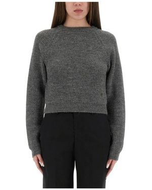 Moschino Round-Neck Knitwear - Gris