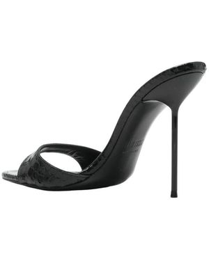 Paris Texas Heeled Mules - Nero