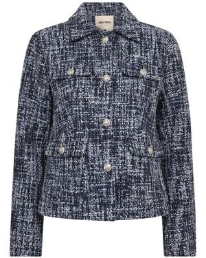 Mos Mosh Tweed Jas - Blauw