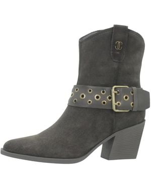 Carmela Heeled Boots - Gris
