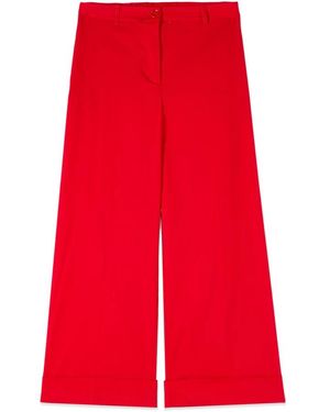 Oltre Cropped Trousers - Rojo