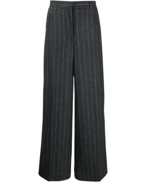 REMAIN Birger Christensen Wide Pants - Gray