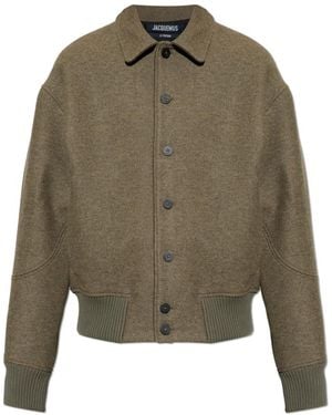 Jacquemus Feltro Woll Bomberjacke - Grün