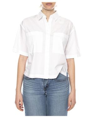 Levi's Overhemden ,Wit ,Katoen Harlie Ss Cropped Shirt