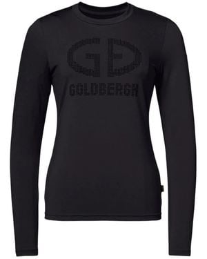 Goldbergh Blitz Studs Logo Longsleeve T-Shirt - Blauw