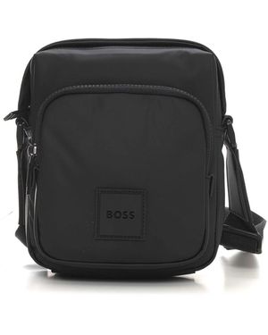 HUGO Oryo Pouch Zip Bag - Zwart