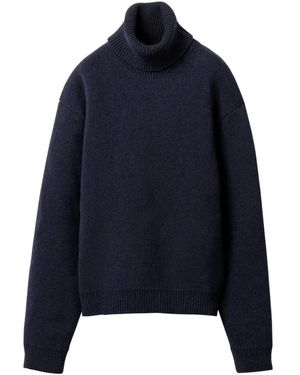 Miu Miu Blauer Rollkragenpullover Aw24