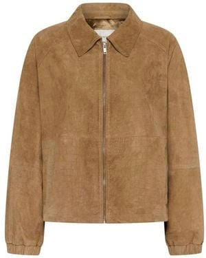 Gestuz Leather Jackets - Brown