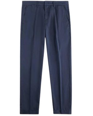 Fay Straight Trousers - Blue