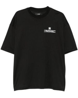 Amiri Logo-Print T-Shirt Met Korte Mouwen - Zwart