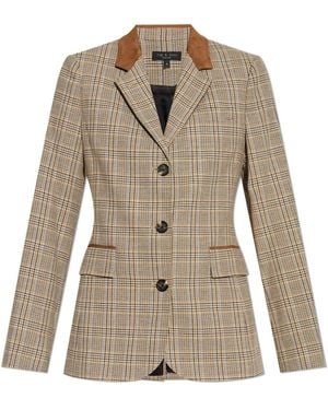 Rag & Bone Jassen ,Wol Geruite Patroon Blazer - Naturel