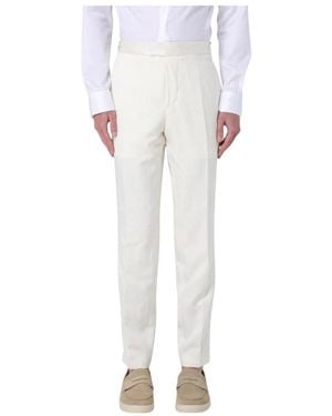 HUGO Weiße Straight-Leg Boss Hose