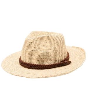 Dragon Diffusion Accessoires ,Gevlochten Zonnehoed Met Gevlochten Band - Naturel