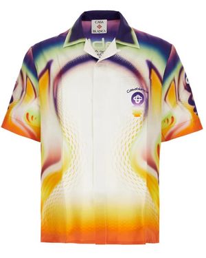 CASABLANCA Short Sleeve Shirts - Yellow