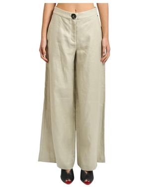 ARMANI EXCHANGE Wide Trousers - Natural