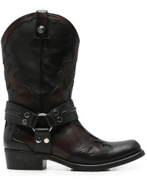 Versace Sylvester Texan Laarzen - Zwart