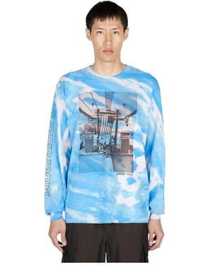 LIBERAIDERS Long Sleeve T-Shirts - Blue