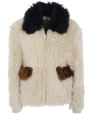 Marni Faux Fur &Amp; Shearling Jackets - Weiß