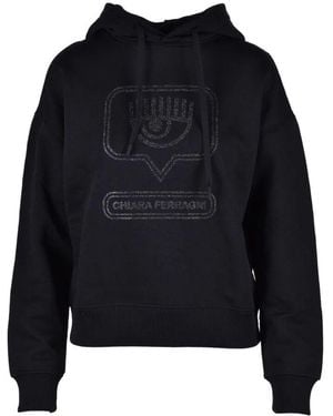 Chiara Ferragni Stilvolles stricktop polyester baumwollmischung - Schwarz