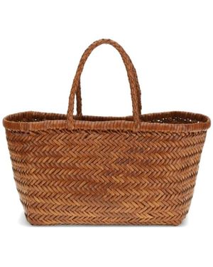 Dragon Diffusion Tassen ,Bruin ,Leer Woven Leather Tote