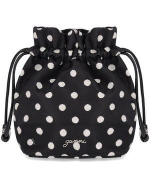 Ganni Bucket Bags - Negro