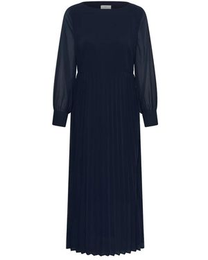 Kaffe Midi Dresses - Bleu