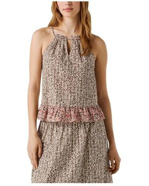Pepe Jeans Sleeveless Tops - Brown