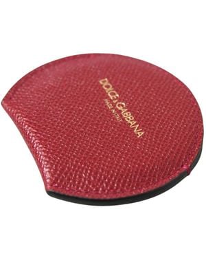 Dolce & Gabbana Accessoires ,Rood ,Leer Sicily Compact Mirror