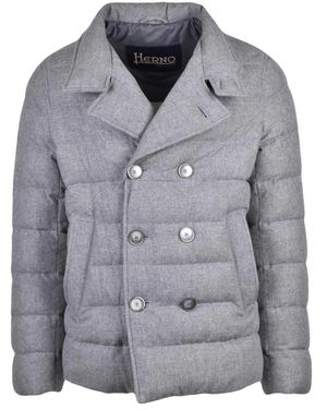 Herno Jassen ,Grijs ,Wol Giaccone Doppiopetto