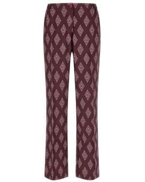 F.R.S For Restless Sleepers Straight Trousers - Red