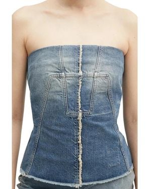 Rick Owens Bustier Top - Blauw
