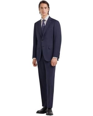 Canali Single Breasted Suits - Blue