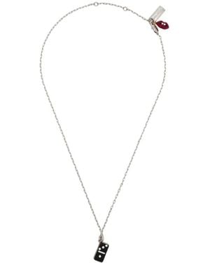 Marc Jacobs Lips Cluster Necklace - Metallic