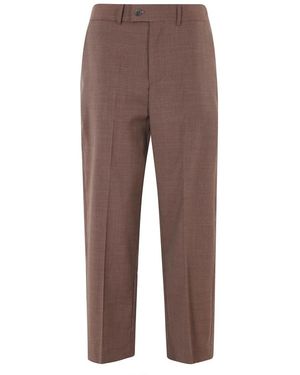 Erika Cavallini Semi Couture Cropped Trousers - Brown