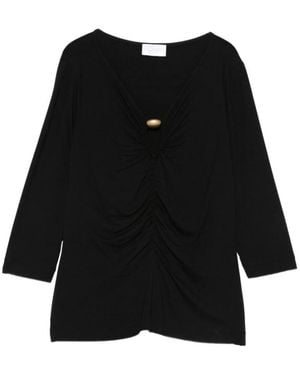 Clips Long Sleeve Tops - Zwart