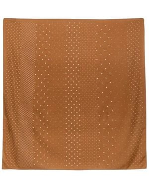 Destin Accessoires ,Bruin ,Wol Judy Carre 90X 90 Sjaal