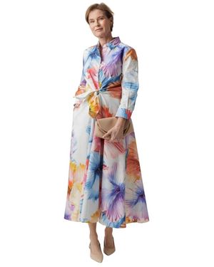 Sara Roka Maxi Overhemdjurk - Blauw