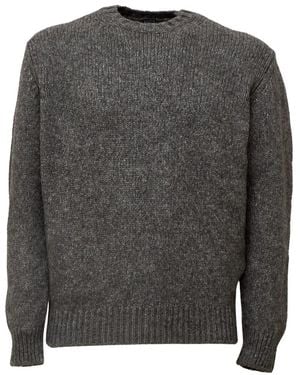 Fedeli Round-Neck Knitwear - Grey