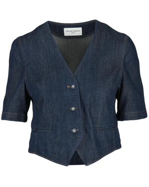 Officine Generale Jassen ,Blauw ,Denim Denim Jassen