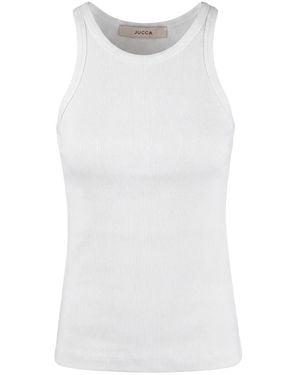 Jucca Sleeveless Tops - White
