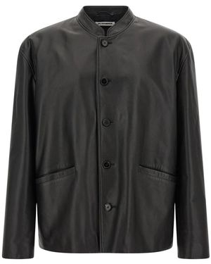 Jil Sander Leather Jackets - Noir