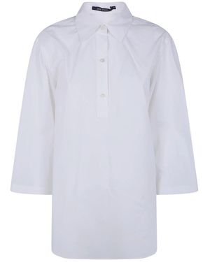 Sofie D'Hoore Bait 3/4 Mouw Shirt Met Polokraag - Blauw
