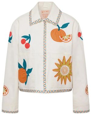Le Comte Denim Jassen - Wit