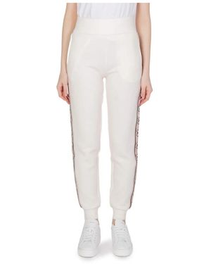 Guess Broeken ,Wit ,Katoen Logo Tape Joggers