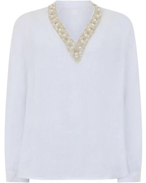 120% Lino Blouses - White